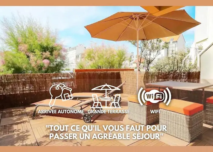 Le Balmoral - Plage A 1 Min - Menage Inclus - Terrasse Lumineuse